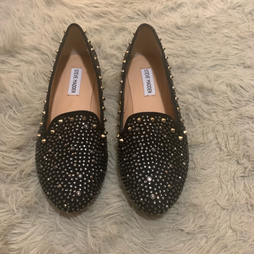 Steve Madden stud and spiked loafers. Never worn.